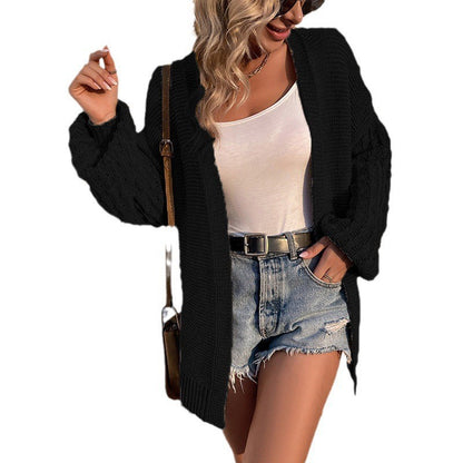 Damen oversized Strickjacke mit strukturiertem Design Stalluxe