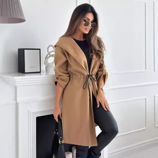 Damen modische Kapuzenjacke im Oversized-Stil Stalluxe