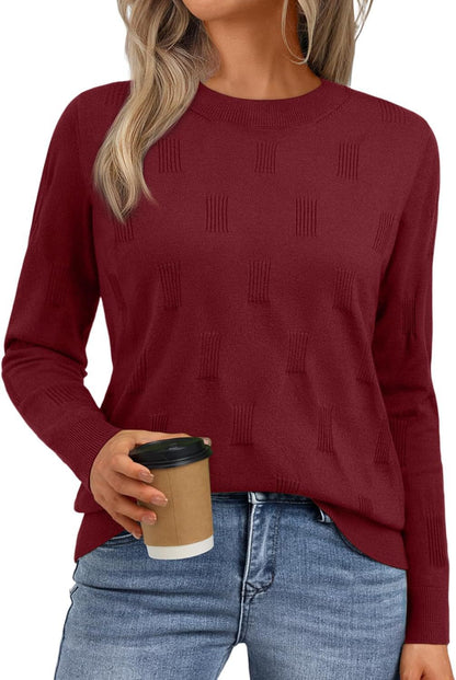 Damen Strickpullover mit strukturiertem Muster Stalluxe