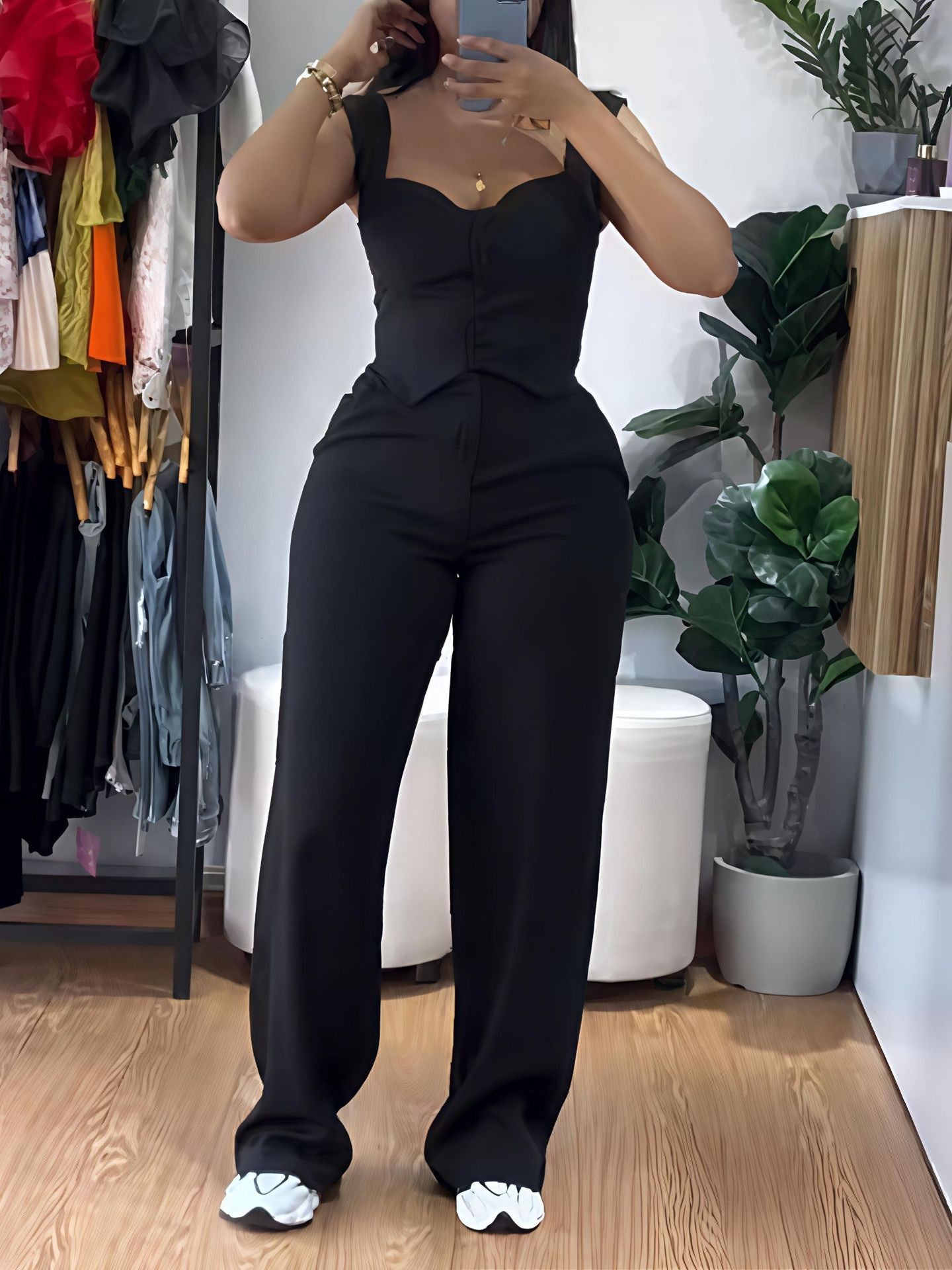 Damen Jumpsuit mit tailliertem Schnitt Stalluxe