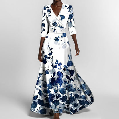 Damen Maxikleid mit floralem Design Stalluxe