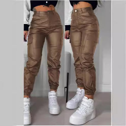 Damen Cargo-Hose mit elastischem Bund und praktischen seitlichen Taschen Stalluxe