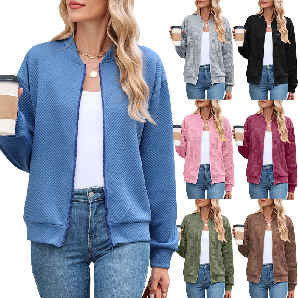 Damen lässige Strickjacke mit strukturiertem Muster und praktischen Taschen Stalluxe