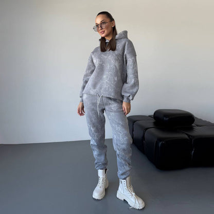 Damen Sportives Set mit lässigem Hoodie und bequemen Jogginghosen Stalluxe