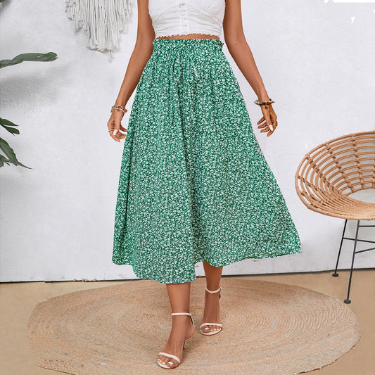 Damen Maxirock mit floralem Muster Stalluxe