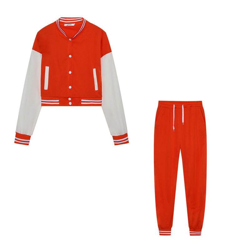 Damen Cozy Cropped Hoodie und Jogginghose Set Stalluxe