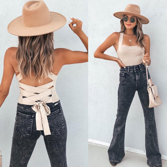 Damen Bootcut Jeans Stalluxe