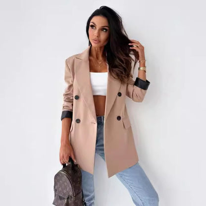 Damen Eleganter Blazer mit modischem Tiermuster Stalluxe