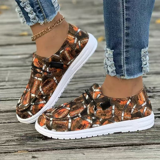 Damen Sneaker mit Football-Motiv Stalluxe