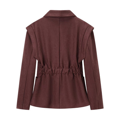 Damen Eleganter Blazer im modernen Schnitt mit großen Taschen Stalluxe