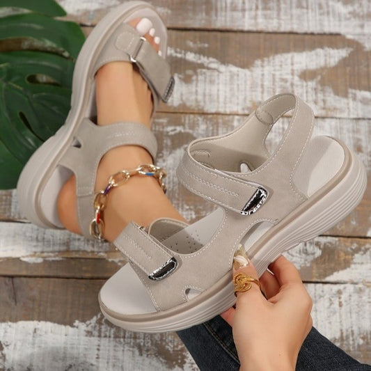 Damen Komfortable anatomische Sandalen mit verstellbaren Riemen und ergonomischer Sohle Stalluxe
