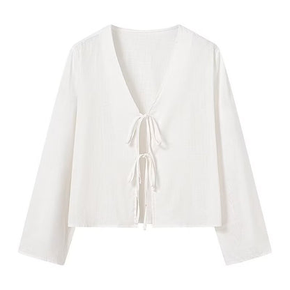 Damen modische Bluse mit weitem Arm Stalluxe