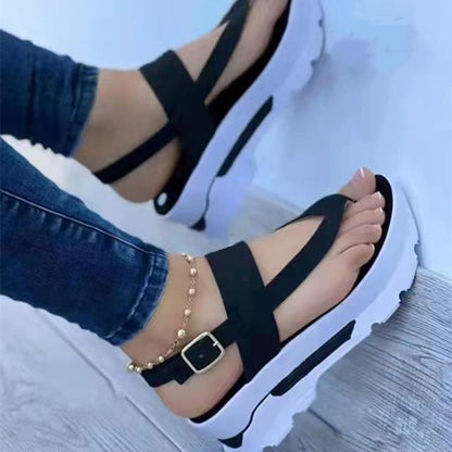 Damen modische Riemensandalen mit anatomischem Fußbett und robustem Design Stalluxe