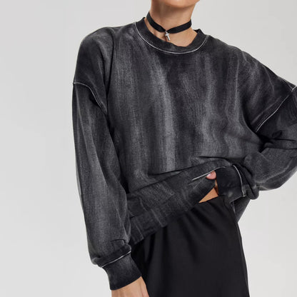 Damen Lässiger Oversized Pullover mit modischen Akzenten und strukturiertem Stoff Stalluxe