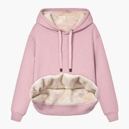 Damen Kuscheliger Kapuzenpullover mit Fleece-Futter Stalluxe