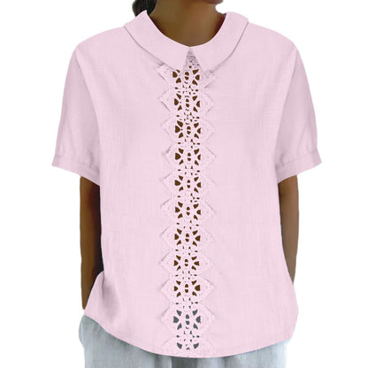 Damen Baumwollbluse mit Stickereidetails Stalluxe