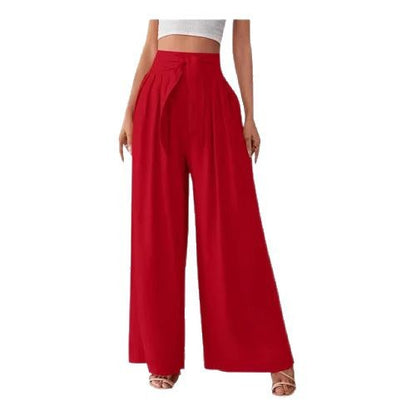 Damen Weite Hose mit hohen Bundfalten Stalluxe