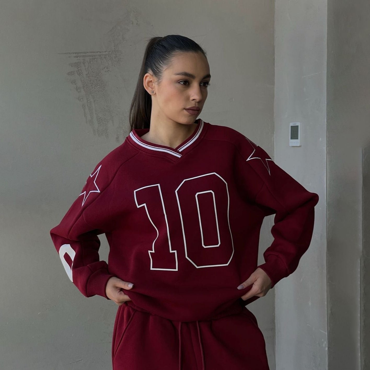 Damen Sportliches Freizeitanzug mit weitem Schnitt und lässigem Design Stalluxe