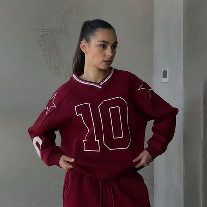 Damen Sportliches Freizeitanzug mit weitem Schnitt und lässigem Design Stalluxe