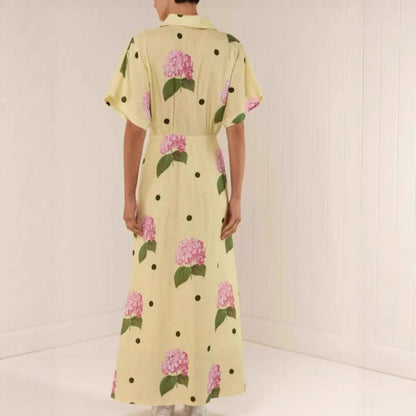 Damen Maxi-Kleid mit floralem Druck Stalluxe