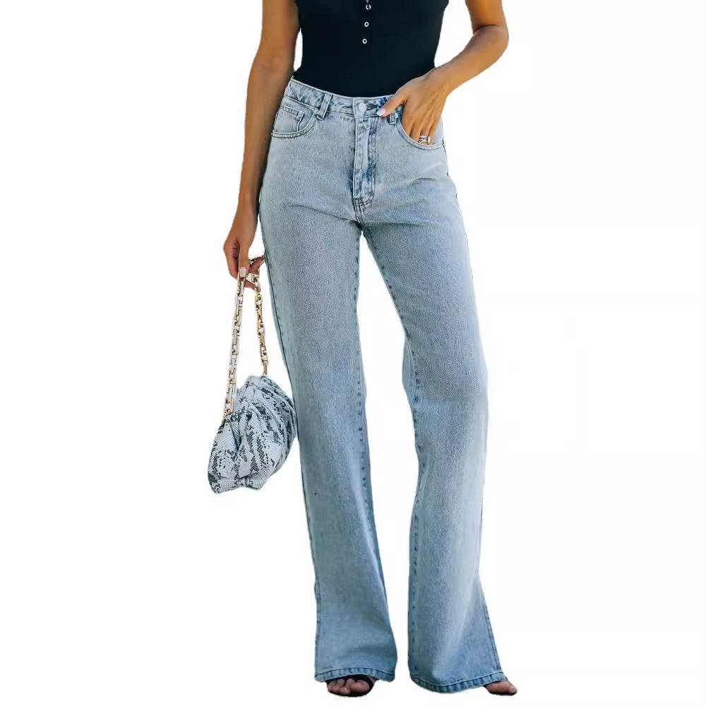 Damen Weite Jeanshose Stalluxe