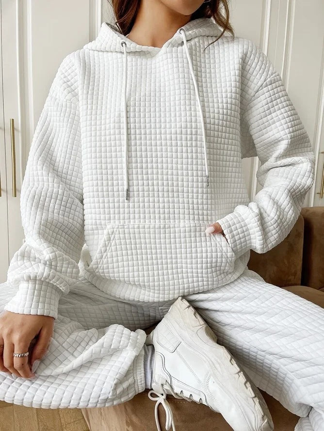 Damen luftiger Hoodie mit strukturiertem Gewebe und Kapuze Stalluxe