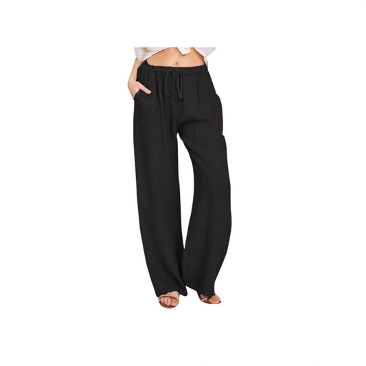 Damen weite Leinenhose Stalluxe