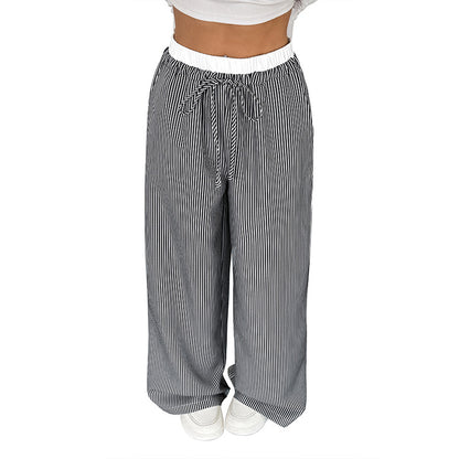 Damen Schneiderhose mit weitem Bein und elastischem Bund Stalluxe