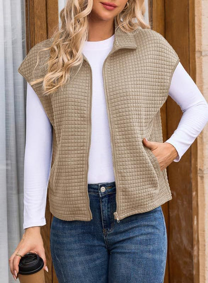 Damen Stepp-Weste mit Reißverschluss und Taschen Stalluxe