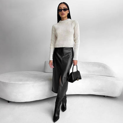 Damen Midi Rock Stalluxe