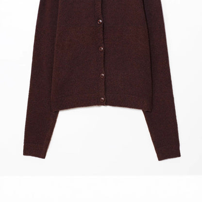 Damen elegante Strickjacke mit Knopfleiste und weicher Textur Stalluxe