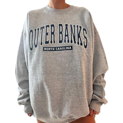 Damen Sweatshirt mit sportlichem Aufdruck Stalluxe