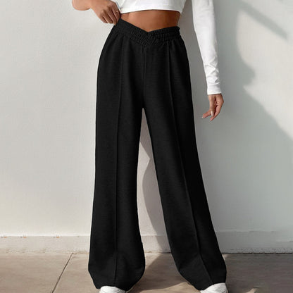 Damen Sweathose im lässigen Palazzostil mit elastischem Bund Stalluxe