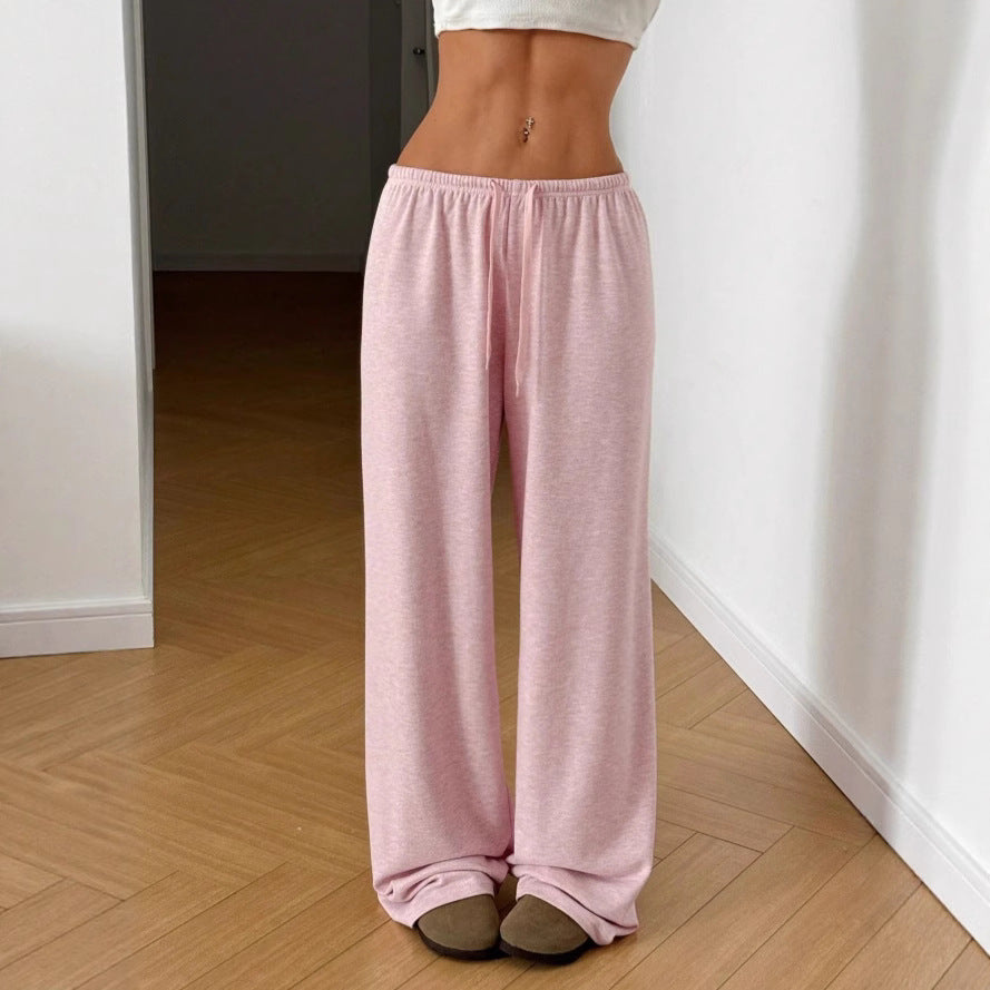 Damen Bequeme und lässige Freizeithose mit hohem Bund und weitem Schnitt Stalluxe