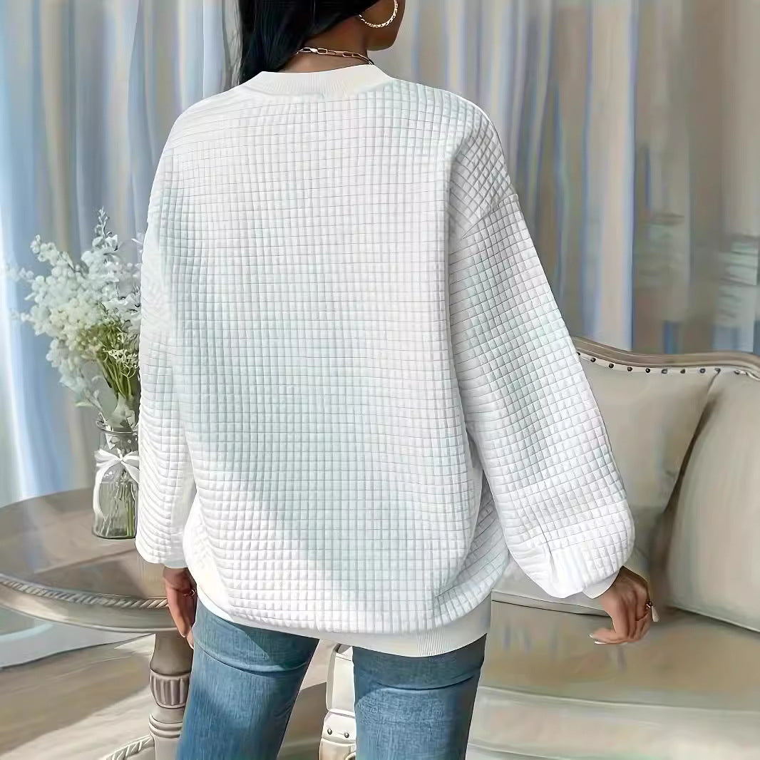 Damen Casual Oversized Pullover mit strukturiertem Design Stalluxe