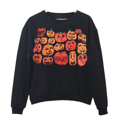 Damen Sweatshirt mit Halloween-Motiv Stalluxe