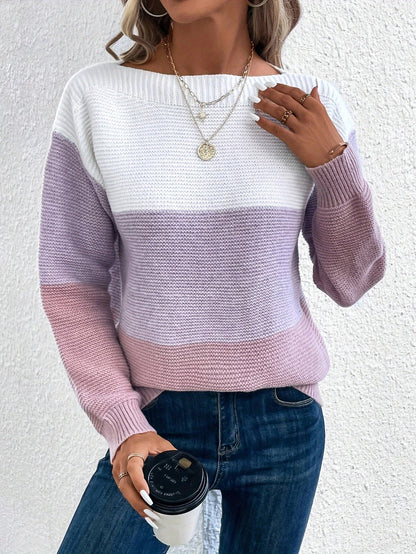 Damen modischer Strickpullover Stalluxe