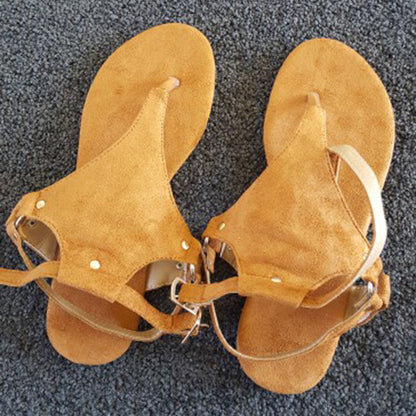 Damen Zehentrenner-Sandalen mit eleganten Schmuckdetails und flexibel verstellbaren Riemen Stalluxe