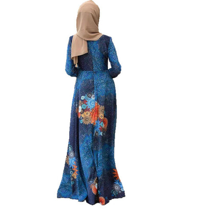 Damen Maxikleid mit floralen Akzenten und elegantem, fließendem Schnitt Stalluxe