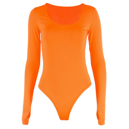 Damen Figurbetontes Langarmoberteil mit tiefem Ausschnitt und eleganter Passform Stalluxe
