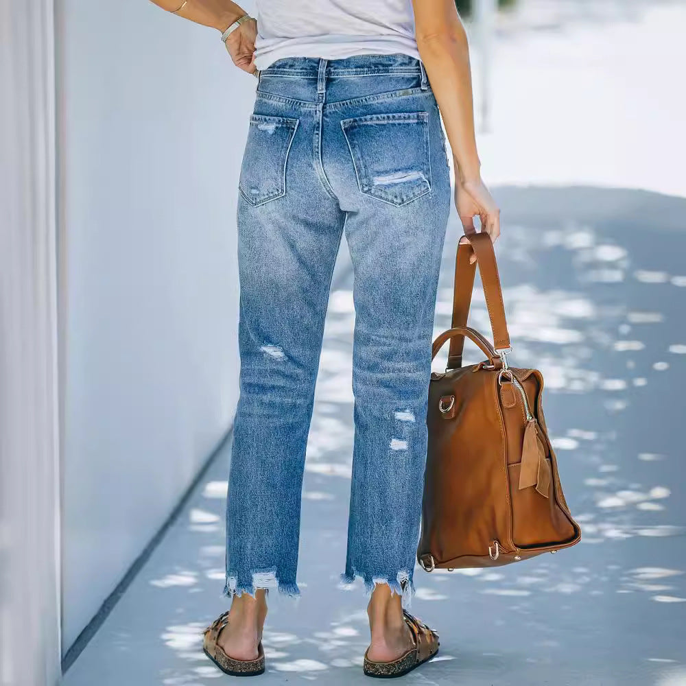Damen Skinny High-Waist Jeans Stalluxe