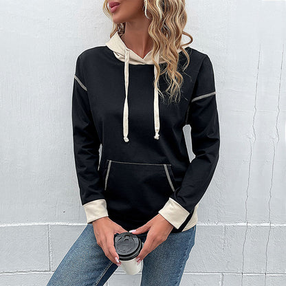 Damen lässiger Kapuzenpullover mit praktischem Kängurutaschen-Design Stalluxe
