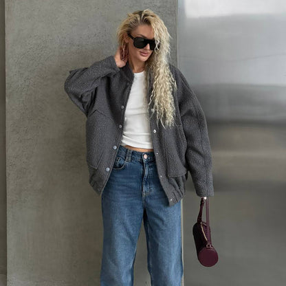 Damen Cozy Strickjacke mit Knopfdetails und weichem Material Stalluxe