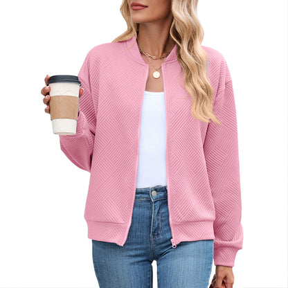Damen lässige Strickjacke mit strukturiertem Muster und praktischen Taschen Stalluxe
