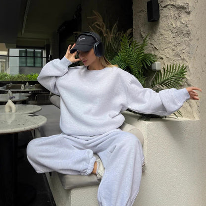 Damen lässiger Hoodie und Jogginghose Set Stalluxe