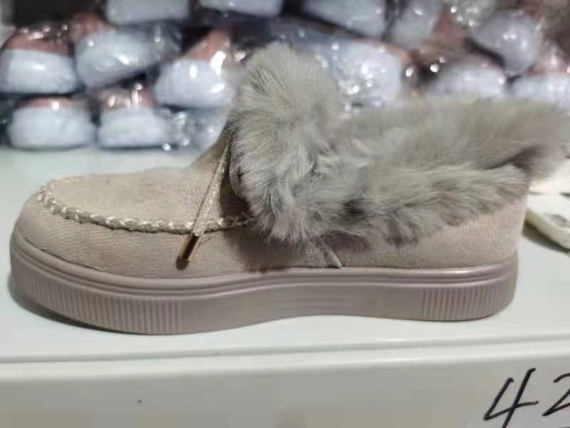 Damen Flauschige Mokassins mit eleganter Fellverzierung Stalluxe