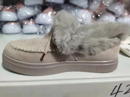 Damen Flauschige Mokassins mit eleganter Fellverzierung Stalluxe