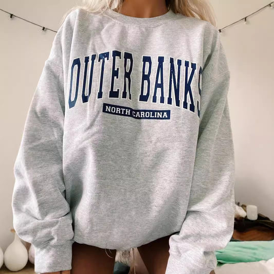 Damen Sweatshirt mit sportlichem Aufdruck Stalluxe