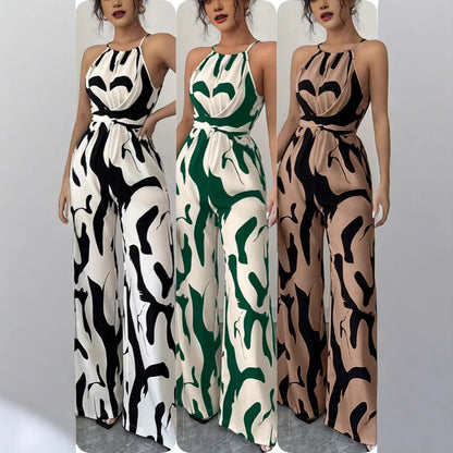 Damen Jumpsuit mit hohem Kragen und eleganter Drapierung Stalluxe