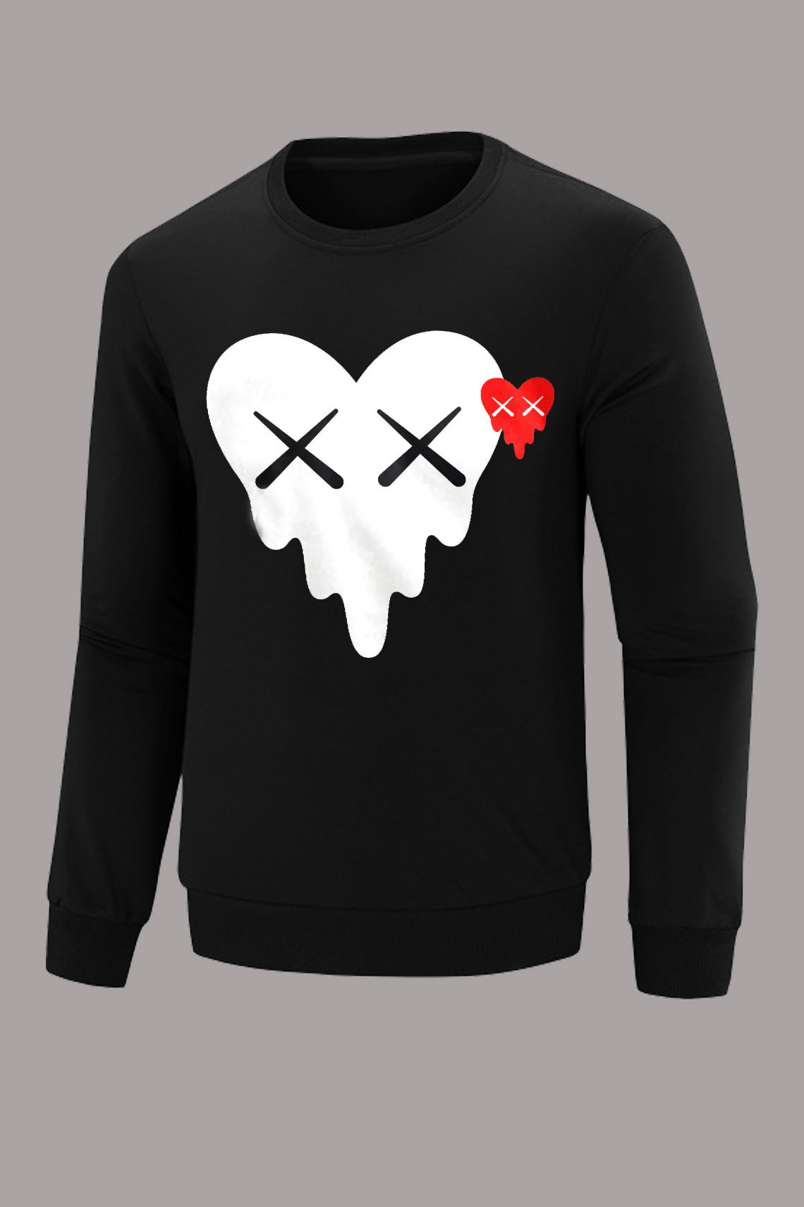 Herren Sweatshirt mit kreativer Herz-Grafik Stalluxe